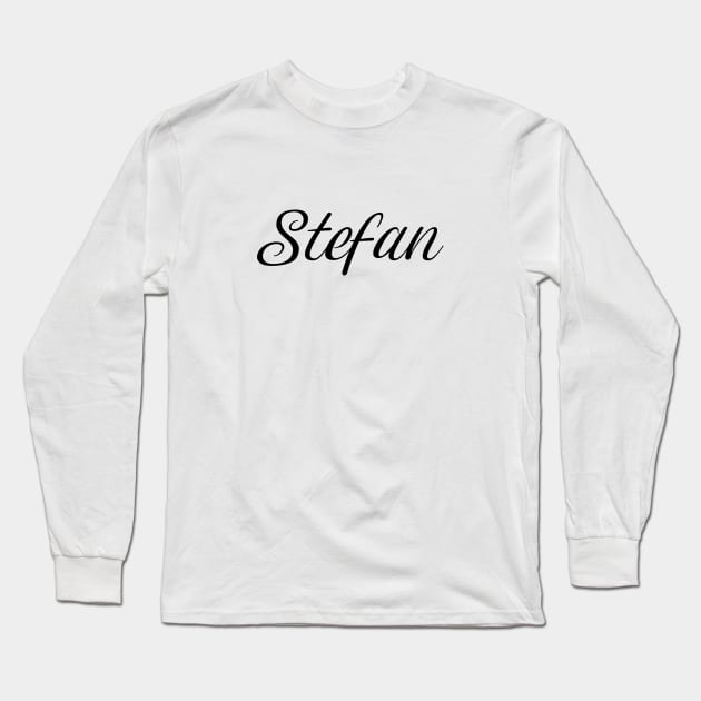 Name Stefan Long Sleeve T-Shirt by gulden